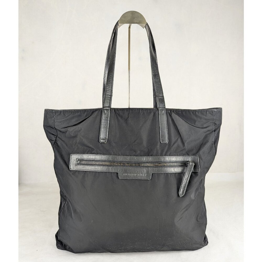 Authentic Burberry Brickley Black Nylon Tote/Shoulder Bag